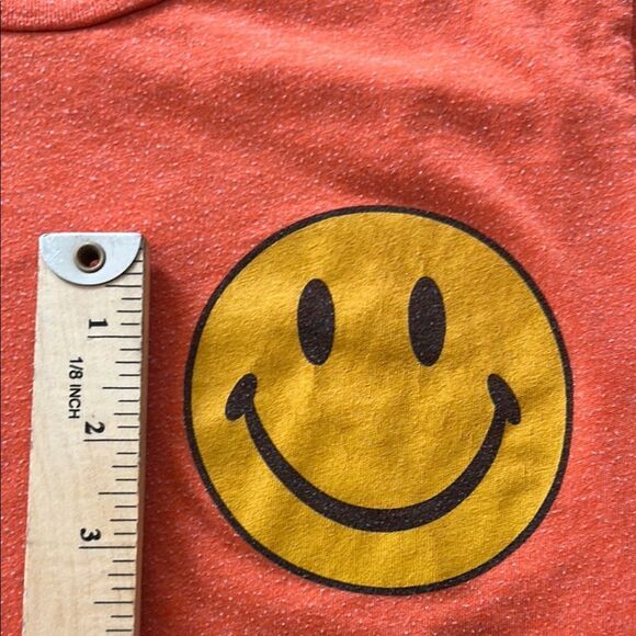 Made in 🇺🇸 Aviator Nation 🏄🏼 Orange 🍊 Yellow 🌞 Smiley 😃 Face Tee - Picture 10 of 17